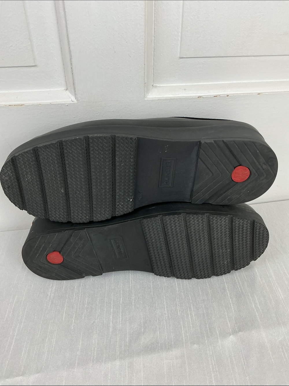 Hunter Black Platform Clogs - Picture 7 of 9
